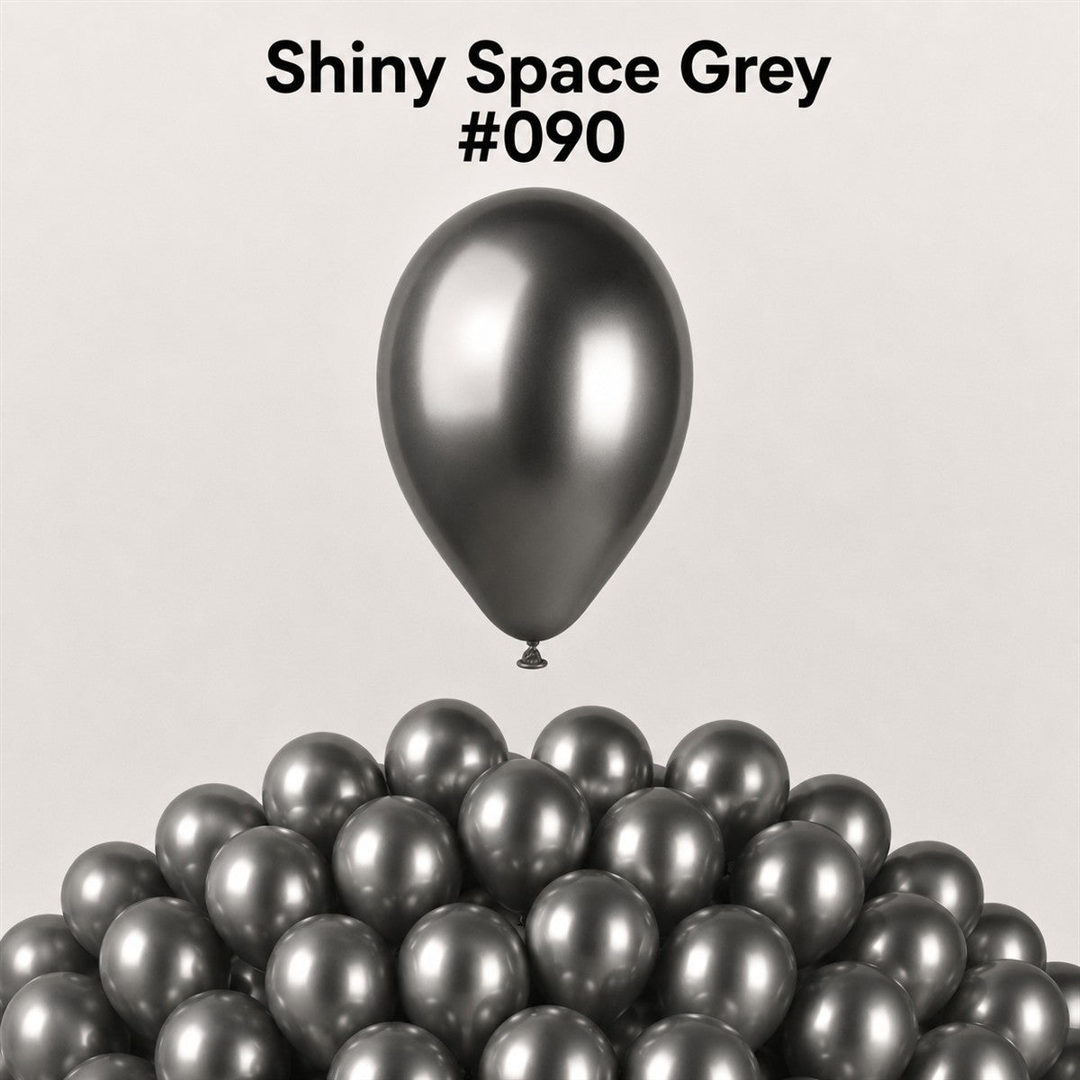 Gemar Latexballon A50 5"/13cm #090 Shiny Space Grey
