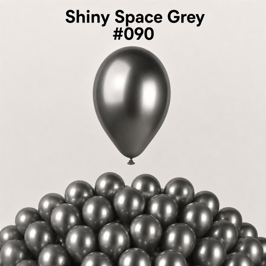 Gemar Latexballon A50 5"/13cm #090 Shiny Space Grey