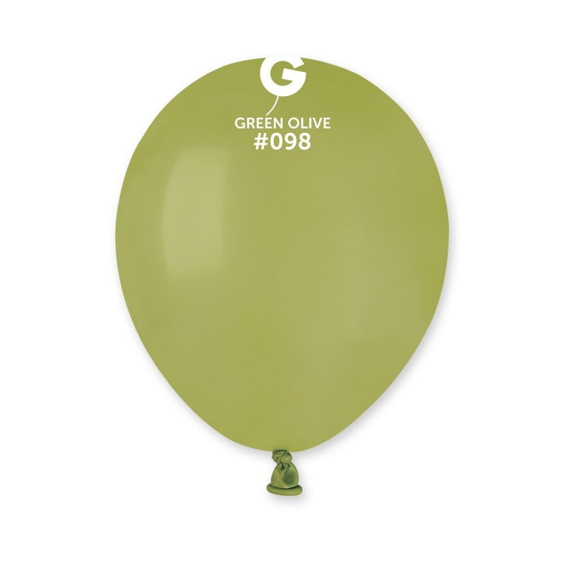 100x Latexballon A50 5"/13cm #098 Pastel Jungle Green