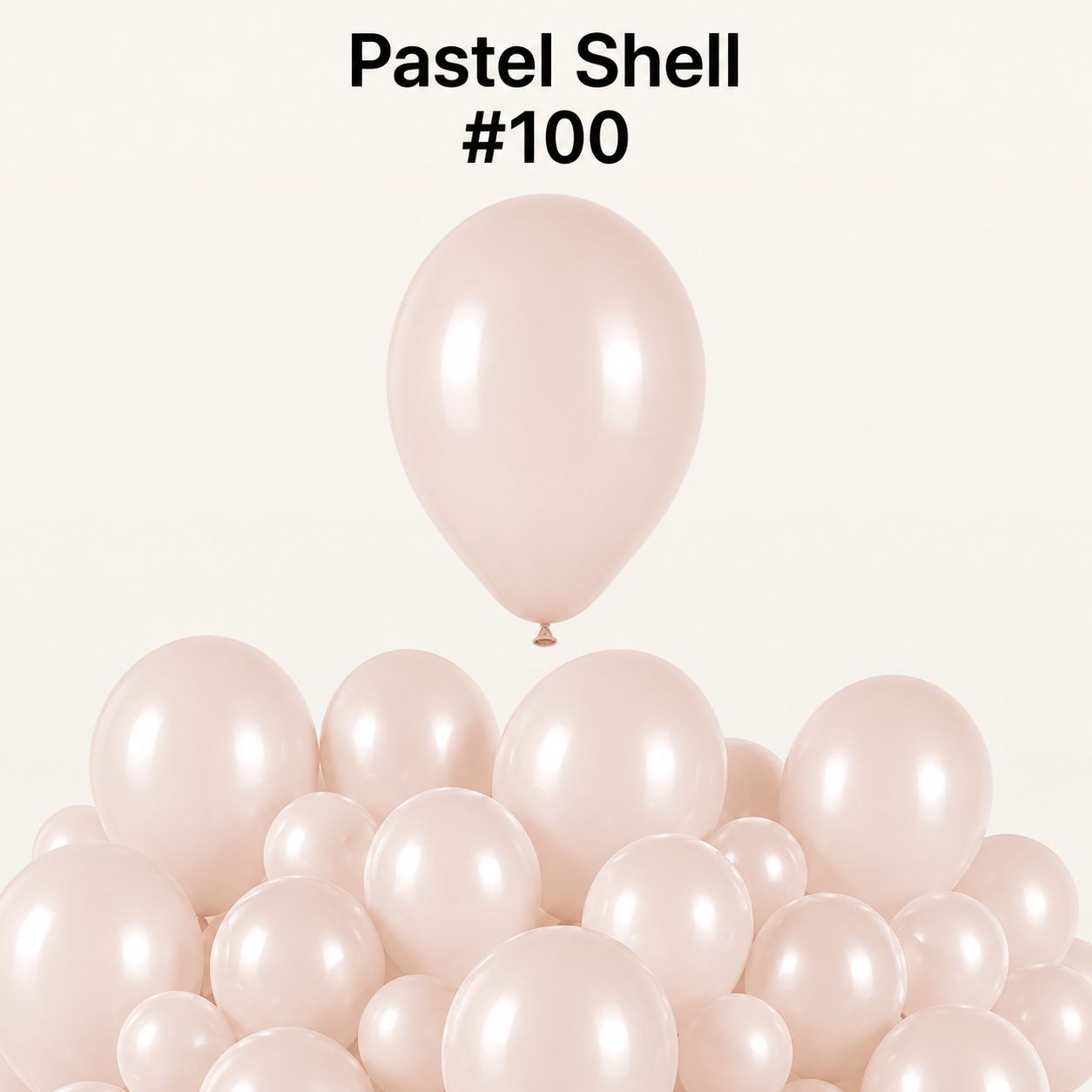 Gemar Latexballon G110 12"/30cm #100 Pastel Shell