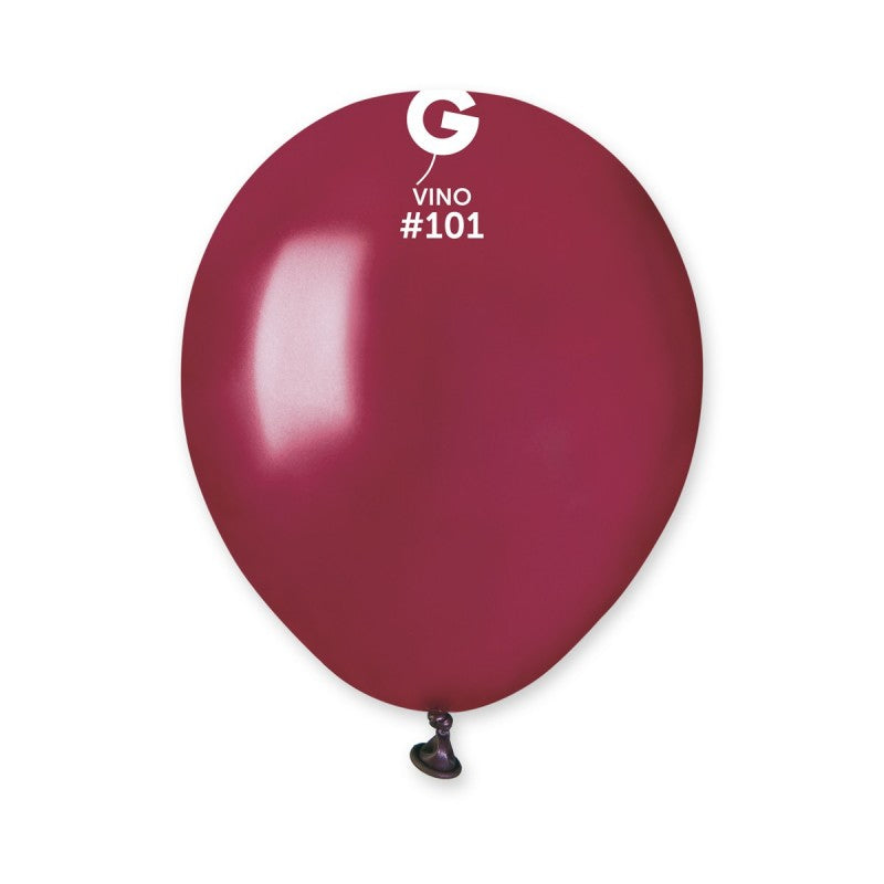 100x Latexballon A50 5"/13cm #101 Pastel Vino
