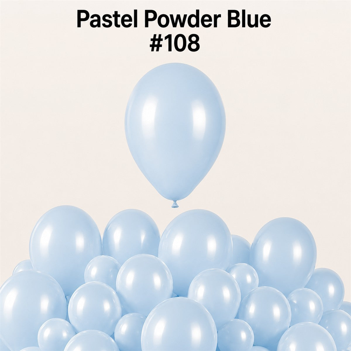 Gemar Latexballon G110 12"/30cm #108 Pastel Powder Blue