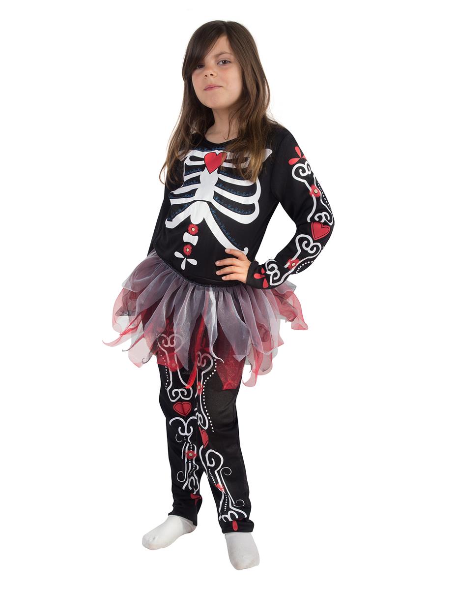 Kostüm Sugar Skull Mädchen (5-6) 110cm