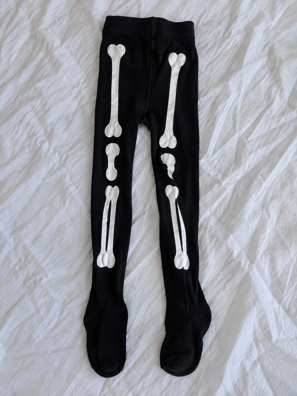 Strumpfhose Skelett Kinder (Unisize 6-9 Jahre)