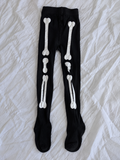 Strumpfhose Skelett Kinder (Unisize 6-9 Jahre)
