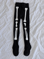 Strumpfhose Skelett Kinder (Unisize 6-9 Jahre)