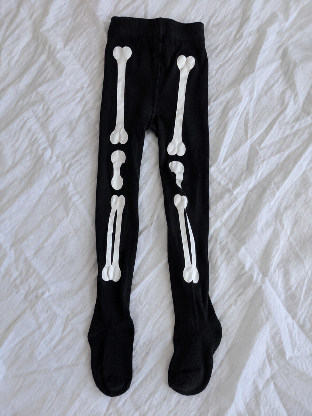 Strumpfhose Skelett Kinder (Unisize 6-9 Jahre)
