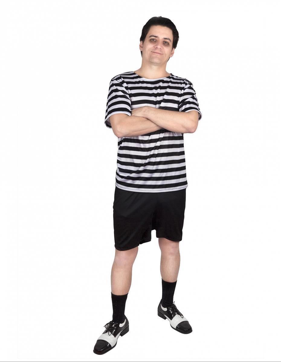 Kostüm Sträfling Herren (M) Häftling Hose & Shirt