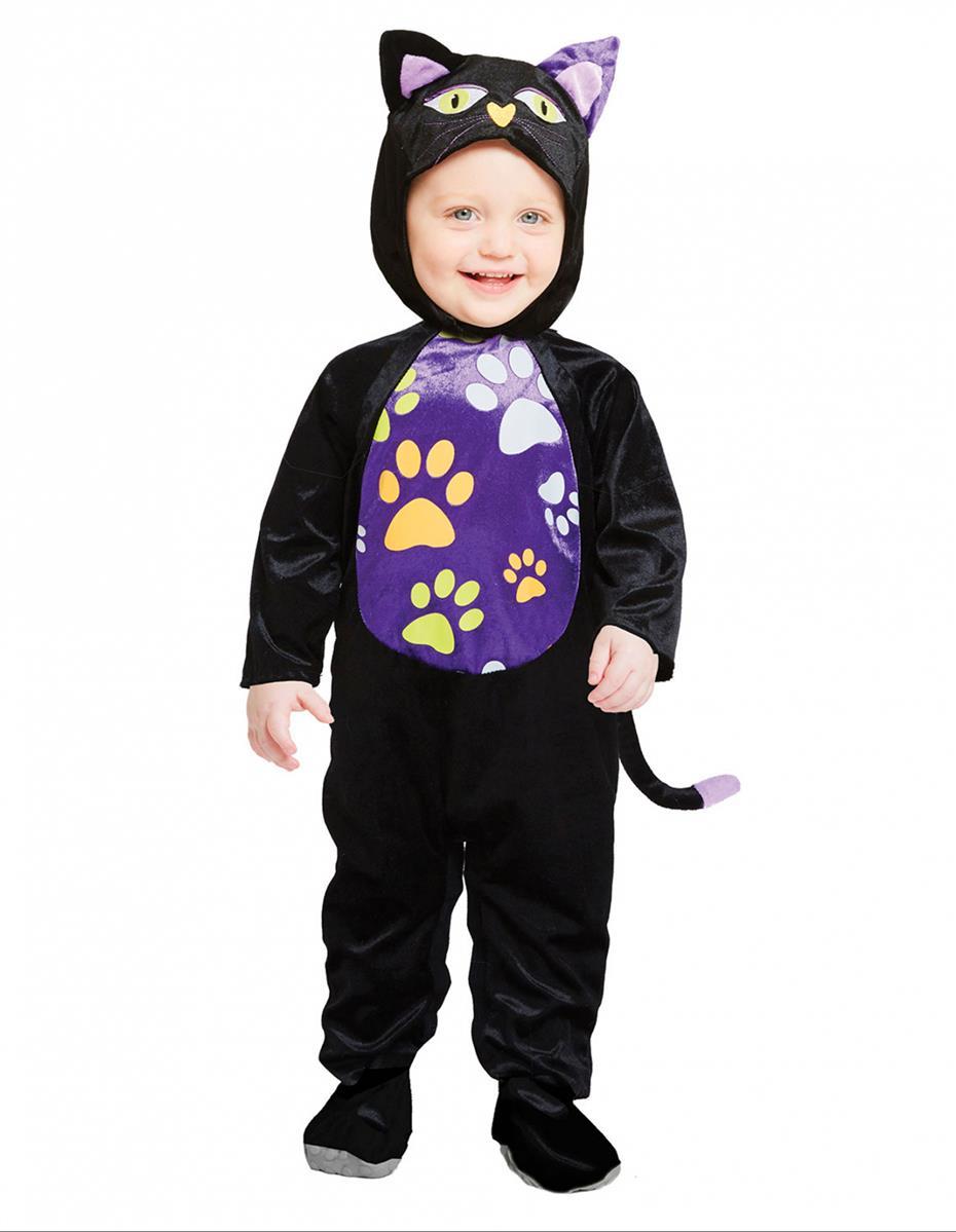 Kostüm Katze schwarz Baby (6-12M)