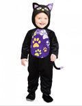 Kostüm Katze schwarz Baby (6-12M)