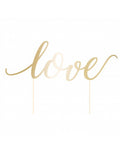 Cake Topper love gold