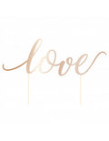 Cake Topper Love roségold