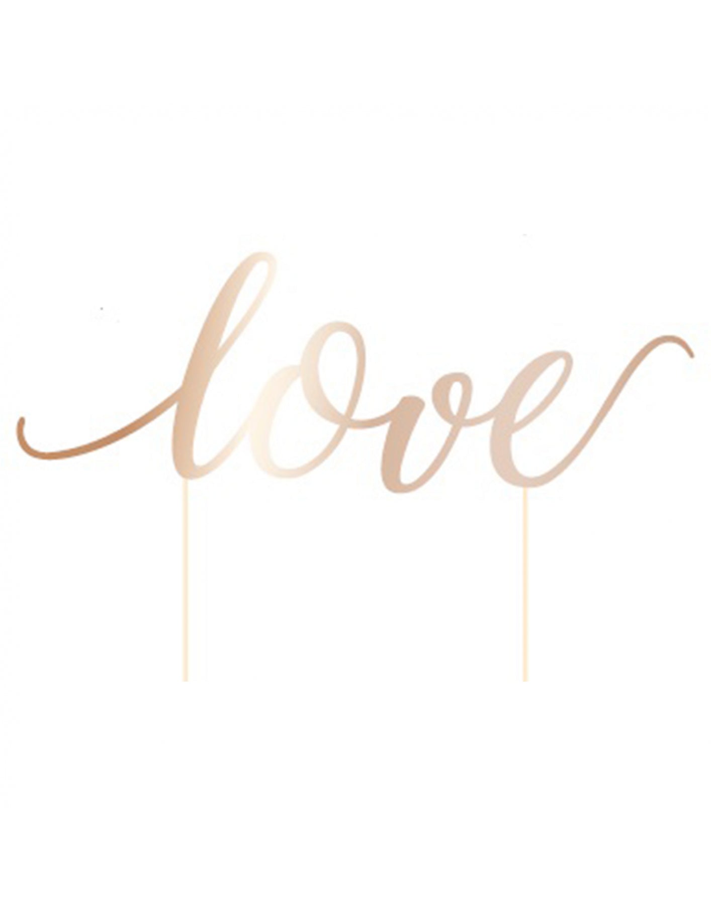 Cake Topper Love roségold