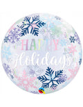 Bubble Happy Holidays Schneeflocken