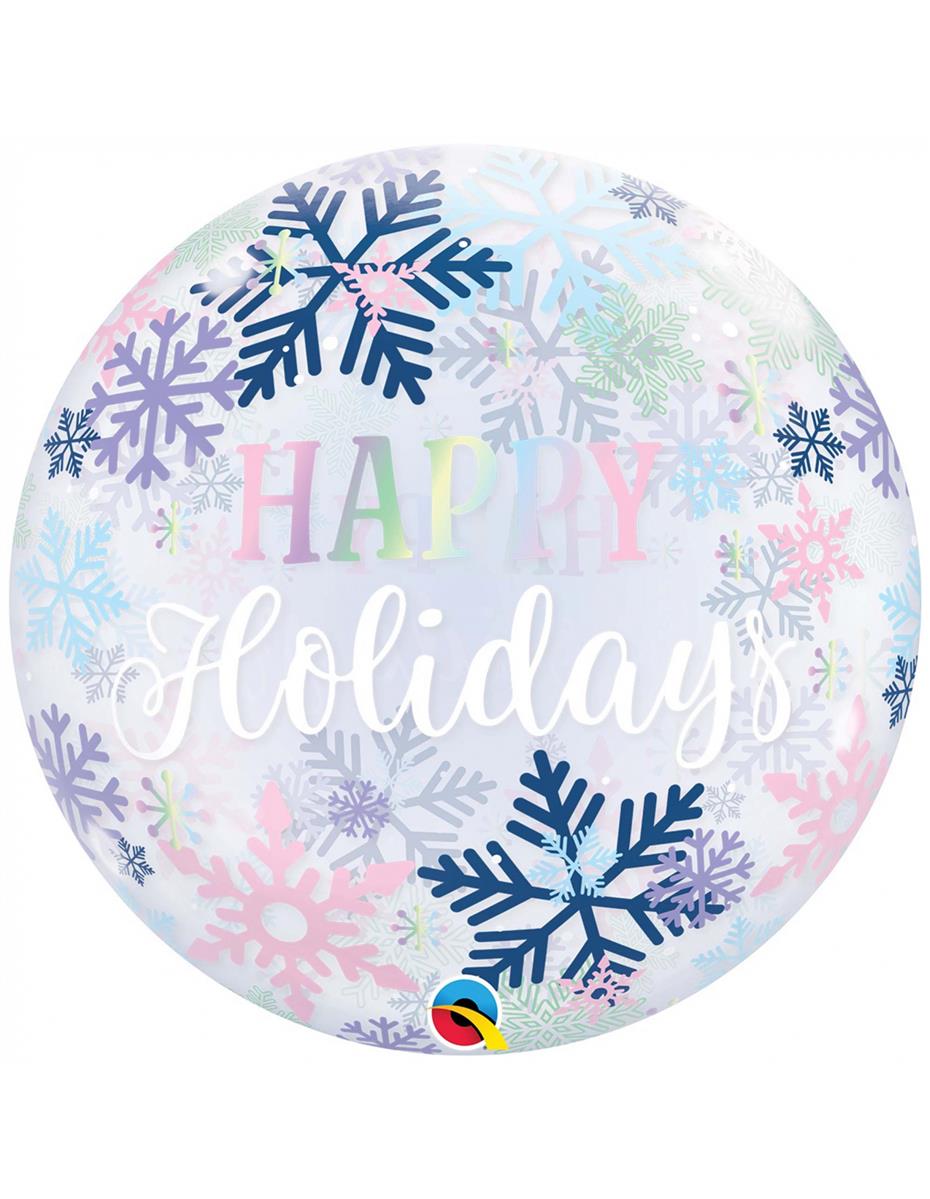 Bubble Happy Holidays Schneeflocken