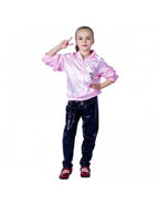 Kostüm Pink Jacket 80er (7-9) 128cm