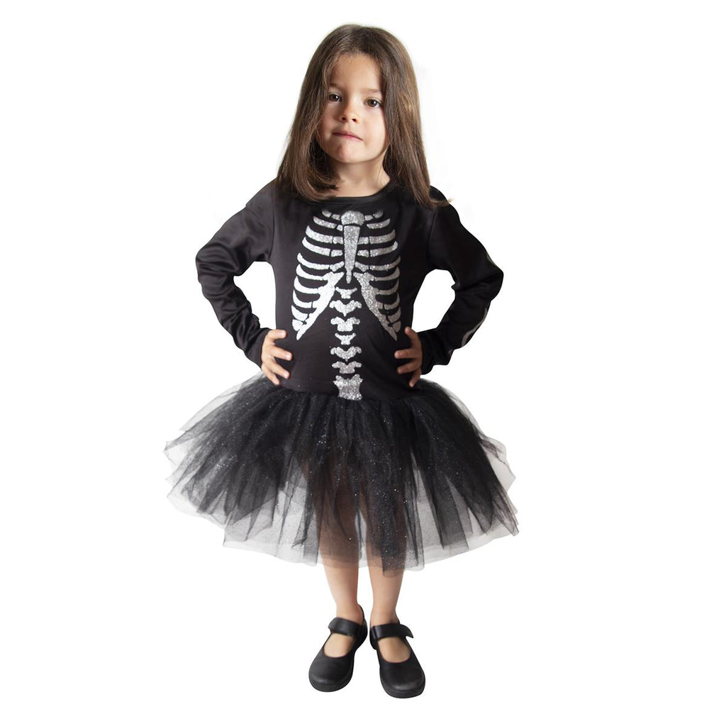 Kostüm Skelett Tutu Kinder (3-4)