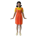 Kostüm Puppe gelb orange (XS)