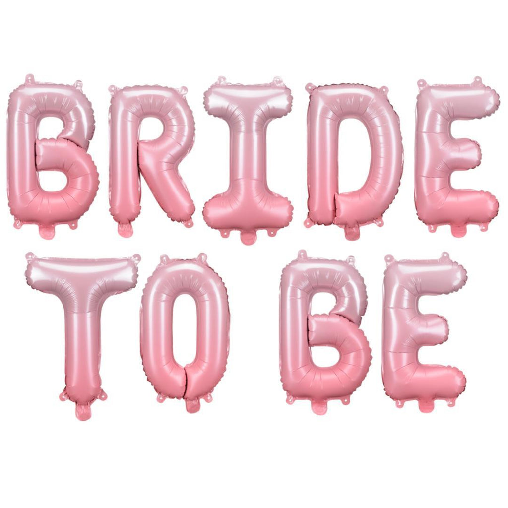 Folienballon Schriftzug (Bride to be) rosa 35cm Höhe