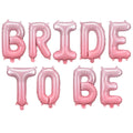 Folienballon Schriftzug (Bride to be) rosa 35cm Höhe