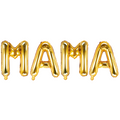 Folienballon Schriftzug (Mama) gold 35cm Höhe