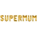 Folienballon Schriftzug (Supermum) gold 35cm Höhe