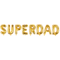 Folienballon Schriftzug (Superdad) gold 35cm Höhe