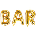 Folienballon Schriftzug (Bar) gold 35cm Höhe