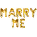 Folienballon Schriftzug (Marry me) gold 35cm Höhe