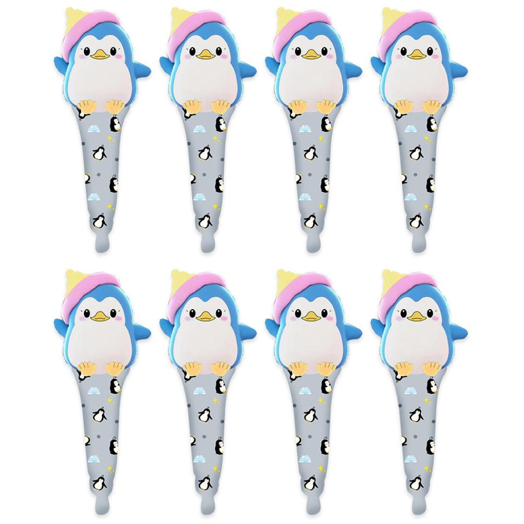 8x Mini-Folienballon Pinguin 50cm