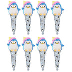 8x Mini-Folienballon Pinguin 50cm