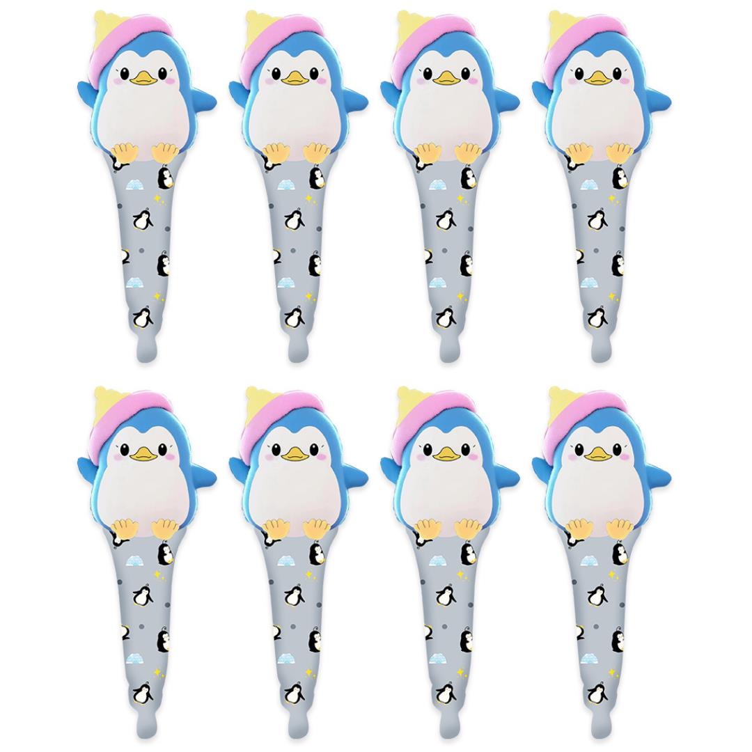 8x Mini-Folienballon Pinguin 50cm