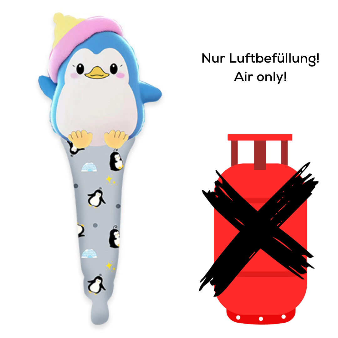 8x Mini-Folienballon Pinguin 50cm