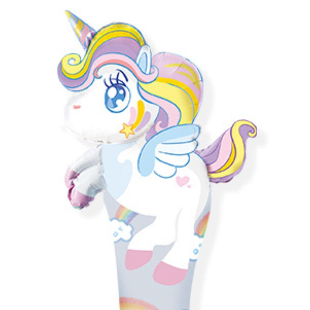 8x Mini-Folienballon Einhorn 50cm