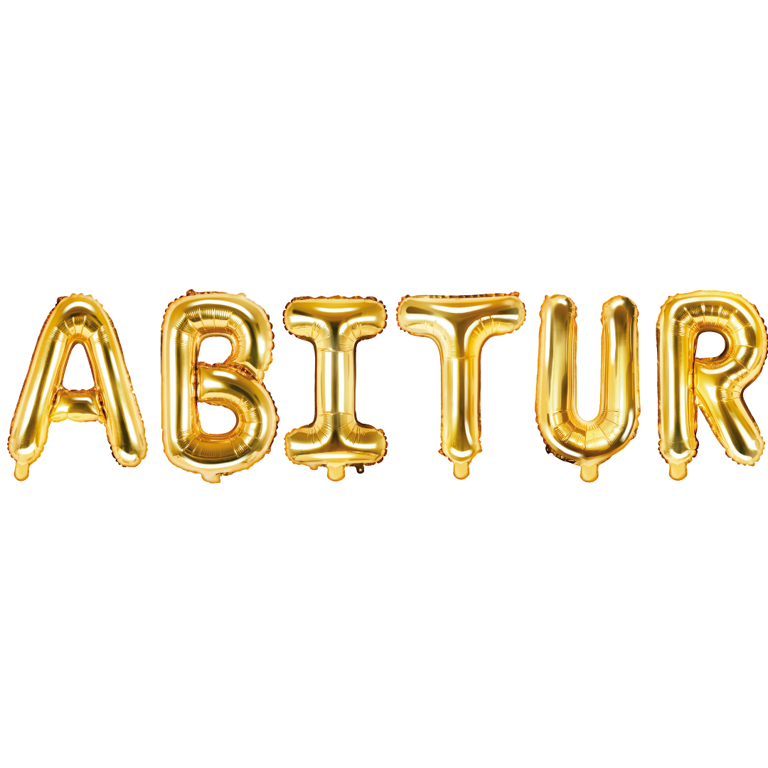 Folienballon Schriftzug (Abitur) 35cm Höhe