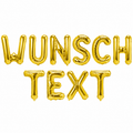 Party Austria Buchstabenballons Gold 35 cm – Wunschtext personalisierbar – Folienballons für Geburtstag, Hochzeit, Taufe & Firmung