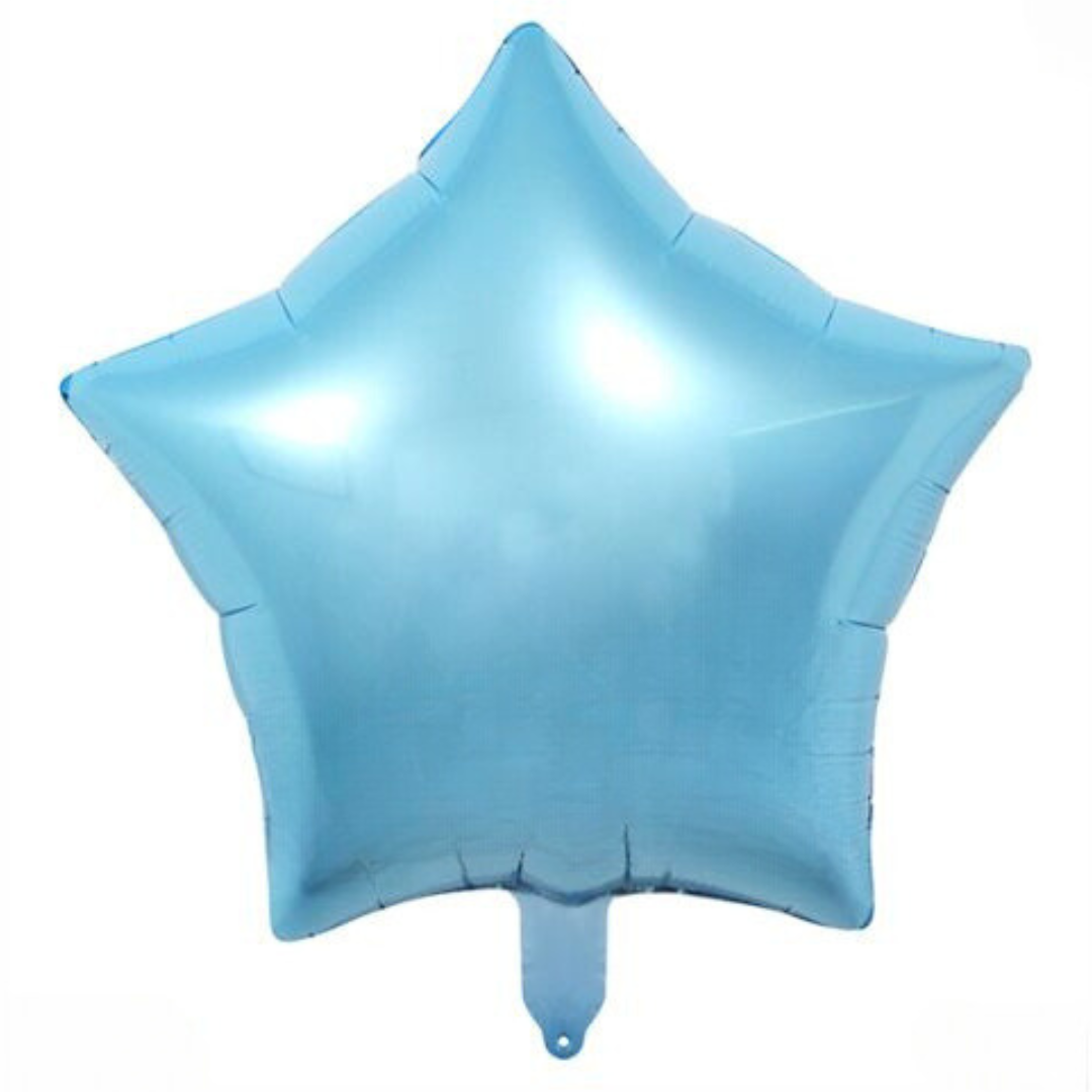 Folienballon Stern 45cm hellblau