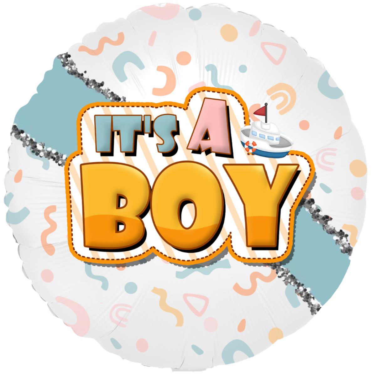 Party Austria 9x Folienballon Baby Boy 45cm/60cm