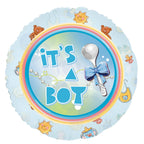Party Austria 9x Folienballon Baby Boy 45cm/60cm
