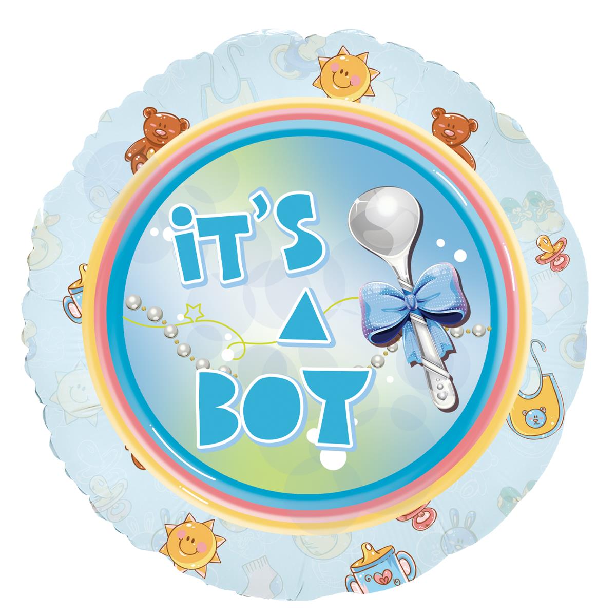 Party Austria 9x Folienballon Baby Boy 45cm/60cm