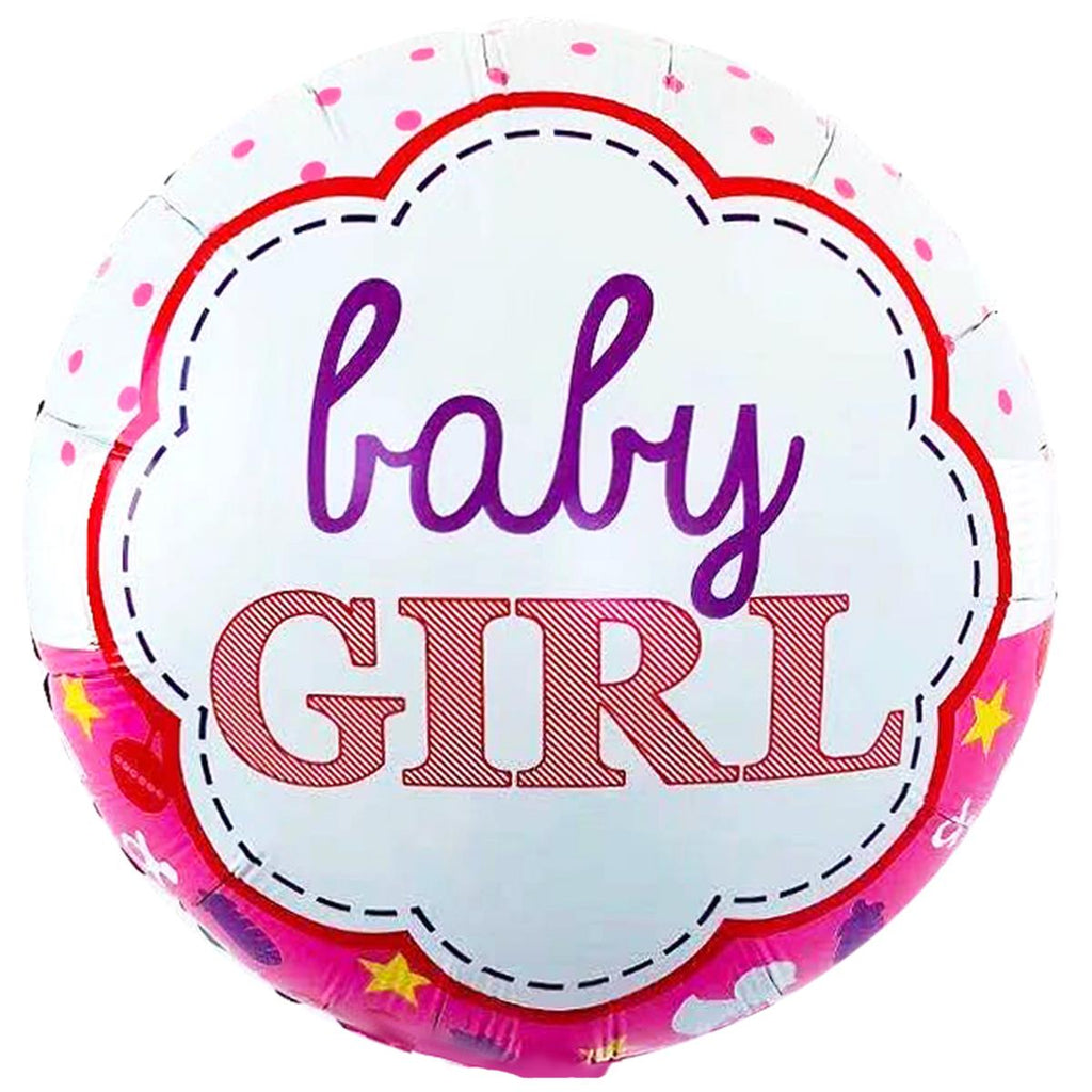 Party Austria 9x Folienballon Baby Girl 45cm/60cm