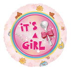 Party Austria 9x Folienballon Baby Girl 45cm/60cm