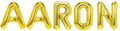 Banner männliche Namen (Aaron) 16x12cm weiß