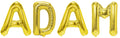 Folienballon Schriftzug männliche Namen (Adam) 35cm Höhe