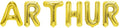 Folienballon Schriftzug männliche Namen (Arthur) 35cm Höhe