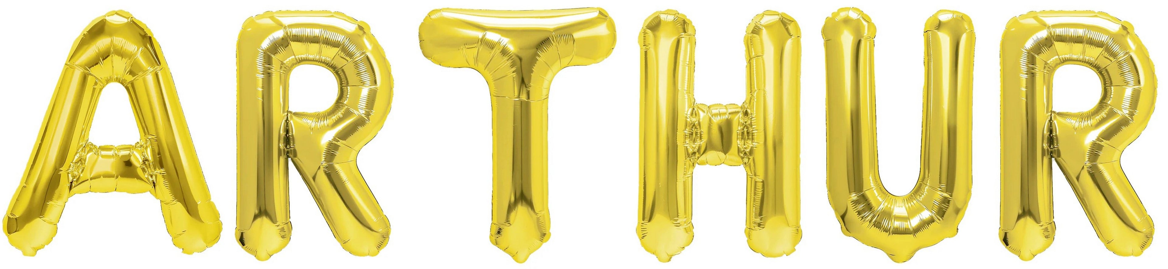 Folienballon Schriftzug männliche Namen (Arthur) 35cm Höhe