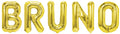 Folienballon Schriftzug männliche Namen (Bruno) 35cm Höhe