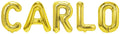 Banner männliche Namen (Carlo) 16x12cm weiß