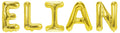 Folienballon Schriftzug männliche Namen (Elian) 35cm Höhe