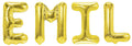 Folienballon Schriftzug männliche Namen (Emil) 35cm Höhe